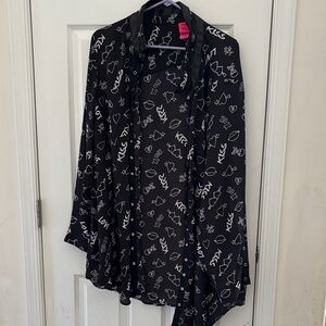 Torrid x Betsy Johnson Georgette Blouse